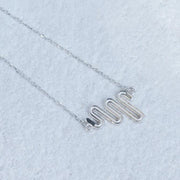 Electric Path Necklace - Sterling Silver